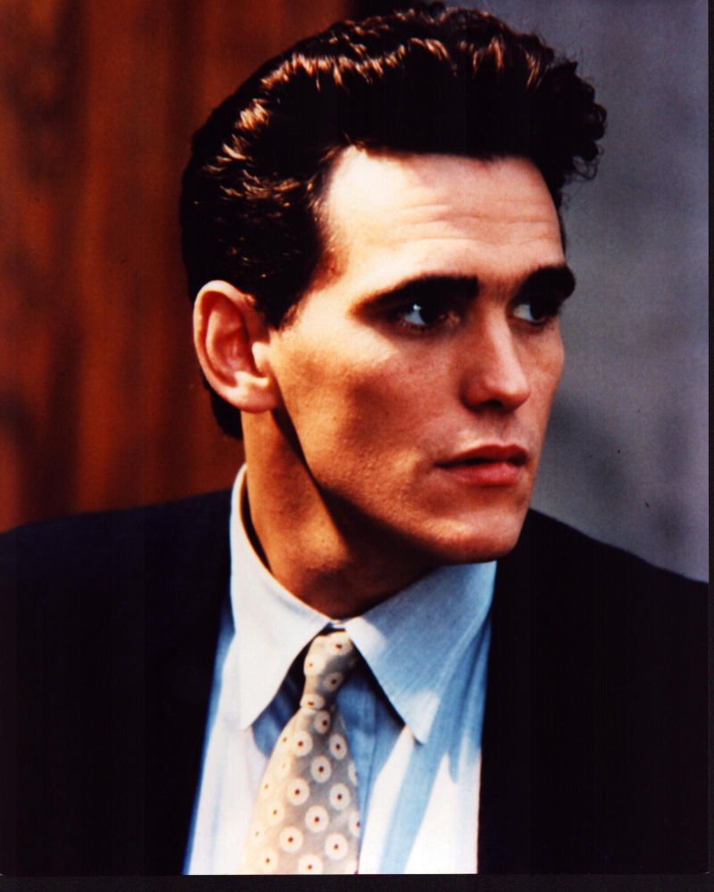 Matt Dillon photo print in suit with polka dot tie, stylish decor.