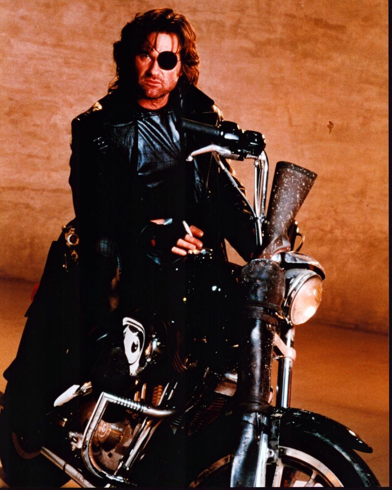 Kurt Russell on motorcycle from Escape From L.A. photo print