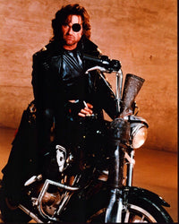 Kurt Russell on motorcycle from Escape From L.A. photo print