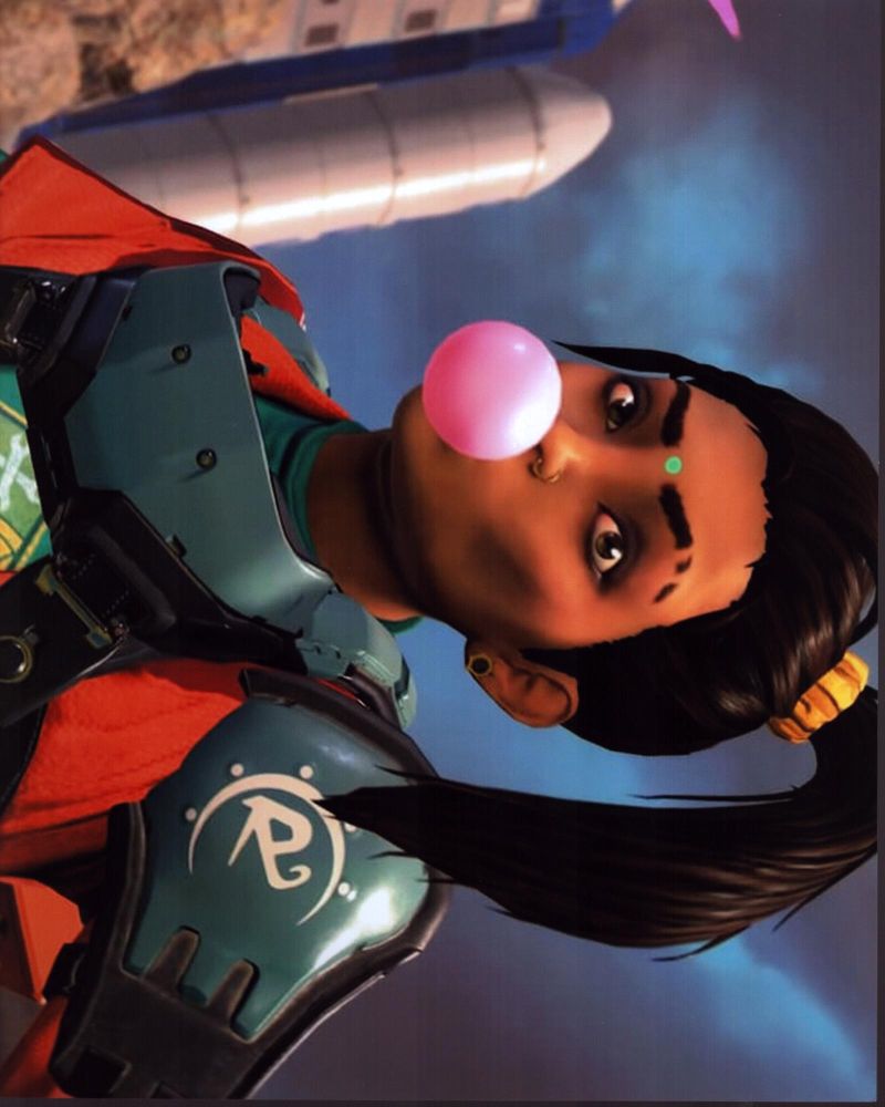 Rampart in Apex Legends Photo Print showcasing vibrant gaming action.