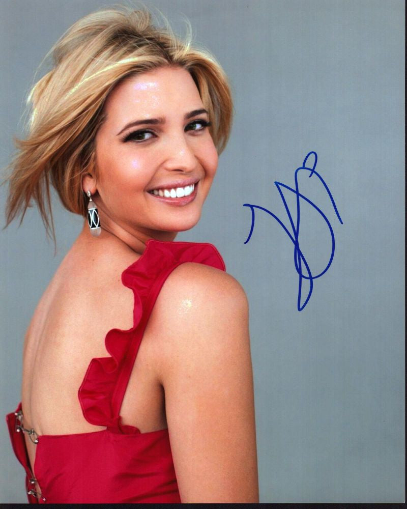 Ivanka Trump Pink Top with Signature Photo Print 8x10
