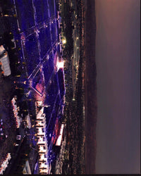 Aerial view photo print of the Desert Trip Concert