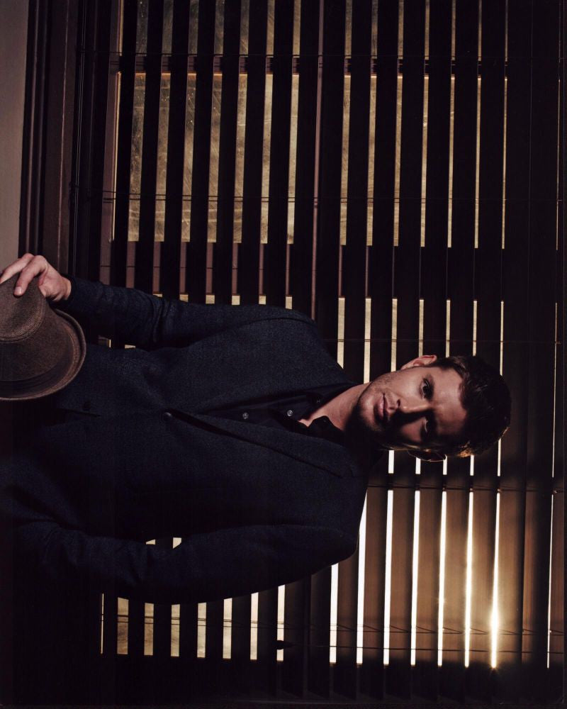 Jensen Ackles in Suit Holding Fedora Photo Print - 8x10