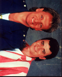 Air Supply Duo Photo Print on gray background
