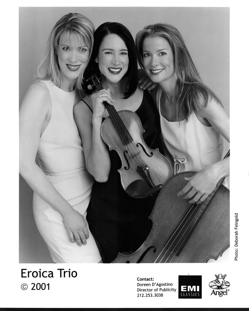 Eroica Trio Black and White Photo Print showcasing elegance and grace.