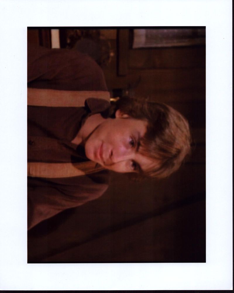 Ike Eisenmann wearing suspenders in Little House on the Prairie photo print.