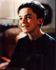 Frankie Muniz wearing a black top photo print
