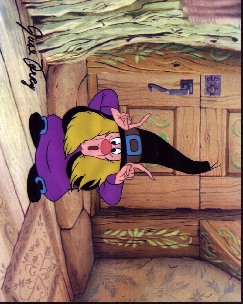 Hazel The Witch photo print featuring June Foray's signature.