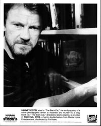Harvey Keitel Black Cat Black and White Photo Print