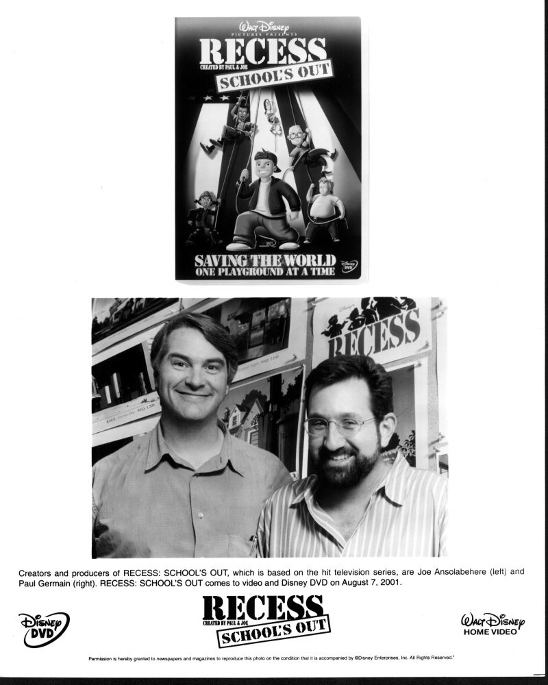Recess: School's Out DVD ad black and white photo print