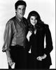 Black and white photo print of Ted Danson and Kirstie Alley from Cheers