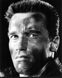 Arnold Schwarzenegger Close Up Black and White Photo Print - 8x10