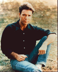 Cliff Richard Sitting in Grass with Knee Up Photo Print