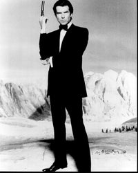 Pierce Brosnan as James Bond Black and White Photo Print
