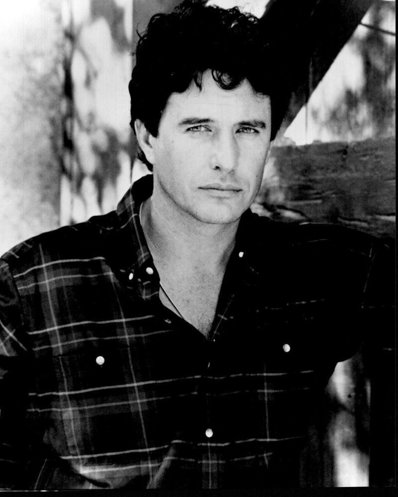 Tom Berenger Black and White Photo Print in Plaid Shirt (8x10)