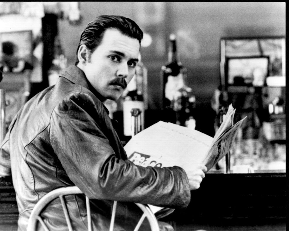 Johnny Depp Donnie Brasco Black and White Photo Print (8x10)