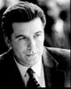 Alec Baldwin in a suit black and white photo print.