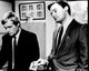 David McCallum and Robert Vaughn in The Man From U.N.C.L.E. Black and White Photo Print