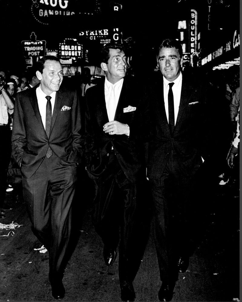Frank Sinatra, Dean Martin & Peter Lawford Las Vegas Strip Photo Print (8x10)