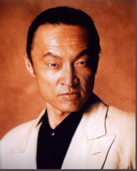 Cary-Hiroyuki Tagawa headshot photo print in tan blazer