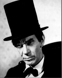 Black and white photo print of Raymond Massey in Abe Lincoln In Illinois.