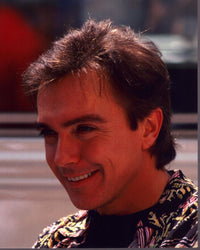 David Cassidy photo print in a patterned shirt, perfect for home decor.