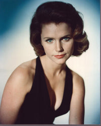 Lee Remick black halter headshot photo print, elegant and timeless.