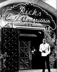 Humphrey Bogart Black and White Photo Print - Casablanca Cafe
