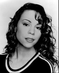 Mariah Carey Black and White Headshot Photo Print - 8x10