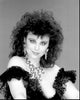 Delta Burke Off Shoulder Ruffle Top Black and White Photo Print