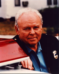 Carroll O'Connor Leaning on Car - In the Heat of the Night Photo Print