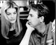 Black and white photo print of Rene Russo and Kevin Costner in Tin Cup