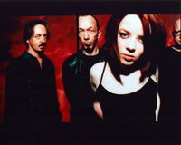 Garbage Group Shot Photo Print with Red Background