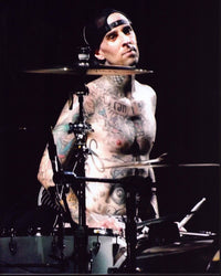 Travis Barker Shirtless On Stage Photo Print - 8x10
