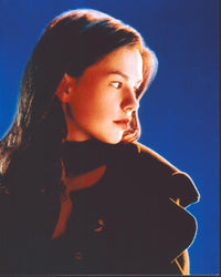 Anna Paquin on set of X-Men photo print, showcasing vibrant colors and details.
