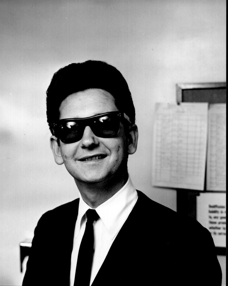 Roy Orbison Black and White Photo Print in Suit and Sunglasses