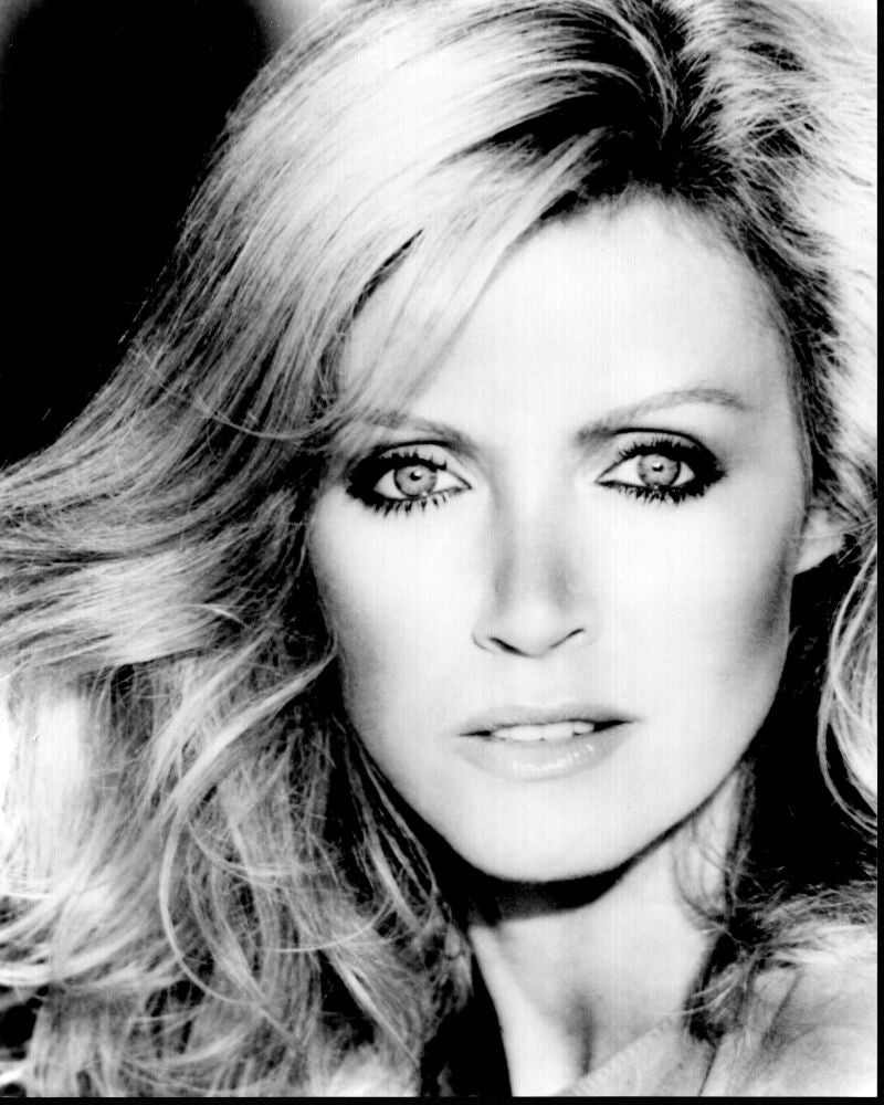 Donna Mills Close-Up Black and White Photo Print - 8x10