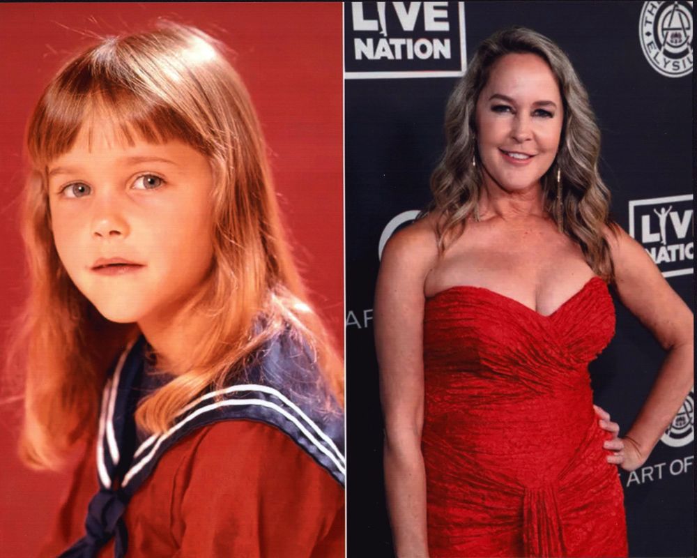 Erin Murphy Then Vs Now Photo Print showcasing her evolution over the years.