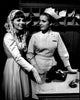 Black and white photo print of Kathryn Leigh Scott and Bobbi Ann Woronko in Dark Shadows.