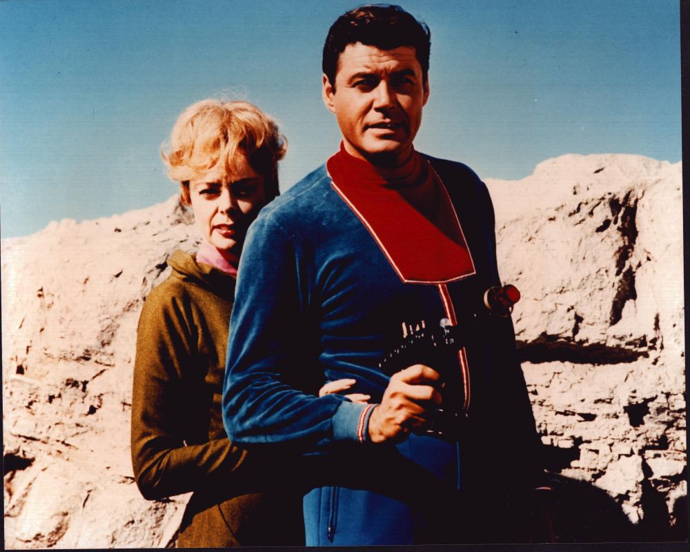 Lost In Space photo print featuring June Lockhart and Guy Williams