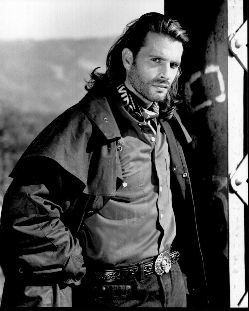 Lorenzo Lamas In Renegade Black And White Photo Print - 8x10