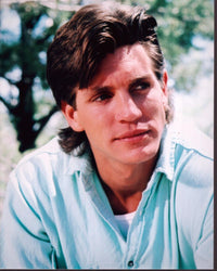 Eric Roberts headshot photo print in blue shirt.