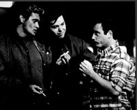 Bo Hopkins, Beau Gentry, and Richard Dreyfuss in American Graffiti Black and White Photo Print