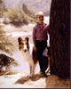 Jon Provost and Lassie Photo Print Next to Tree (8x10)