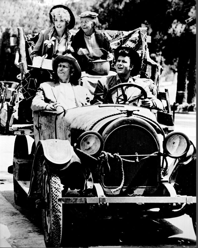 The Beverly Hillbillies Cast Black and White Photo Print