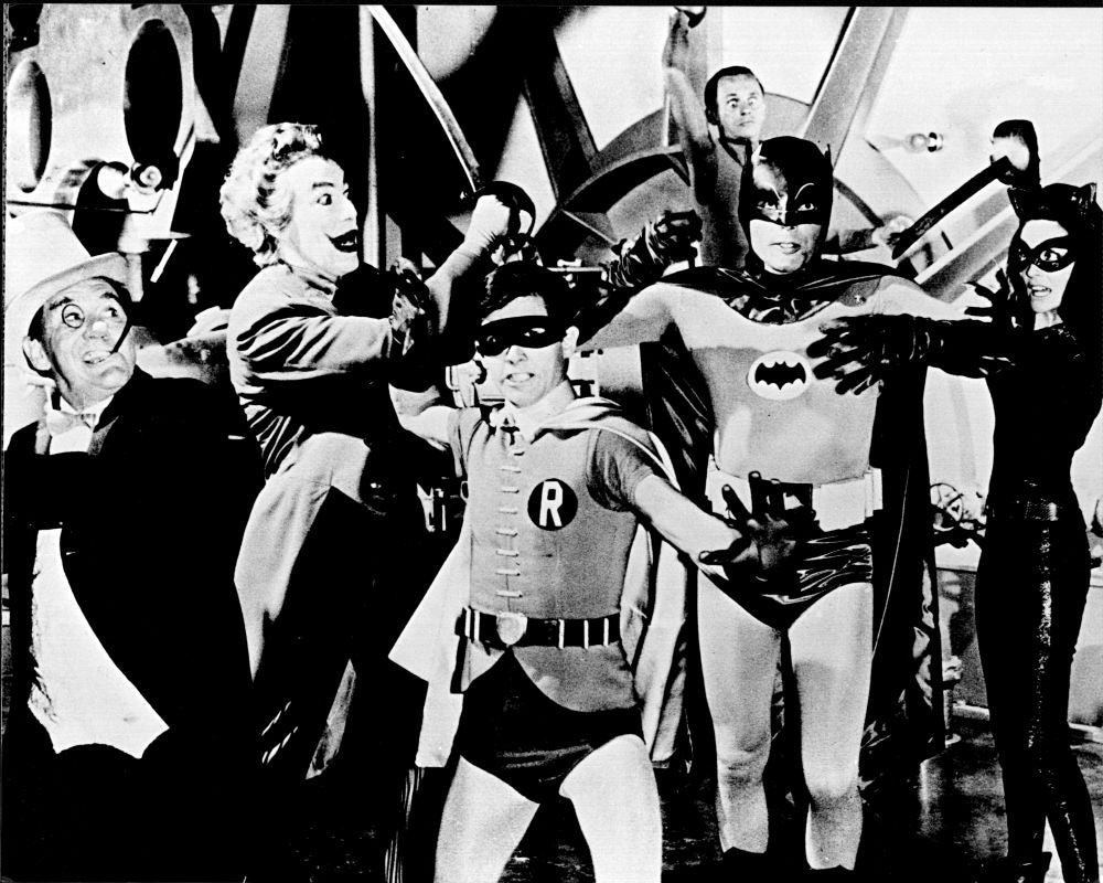 Batman Cast Black and White Photo Print - 8x10