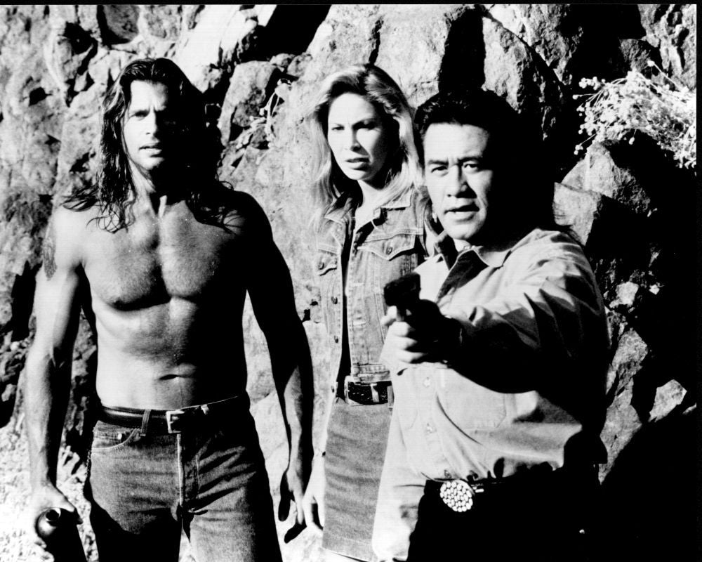 Lorenzo Lamas & Co. in Renegade Black and White Photo Print (8x10)