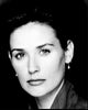 Demi Moore black and white photo print headshot