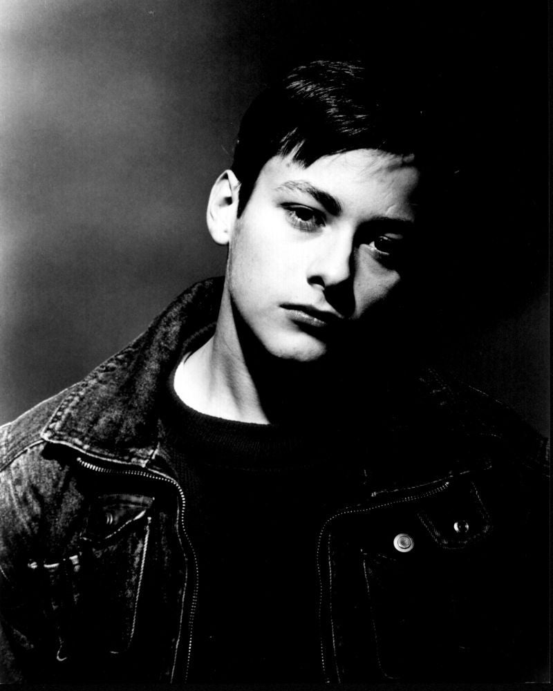 Edward Furlong Black and White Photo Print in Denim Jacket (8x10)