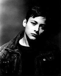 Edward Furlong Black and White Photo Print in Denim Jacket (8x10)